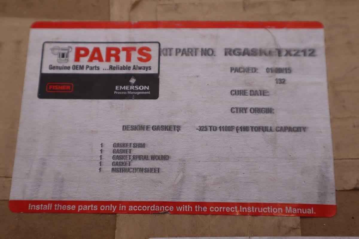 Fisher RGASKETX212 Industrial Valve Gasket / Replacement Part NEW STOCK 135A