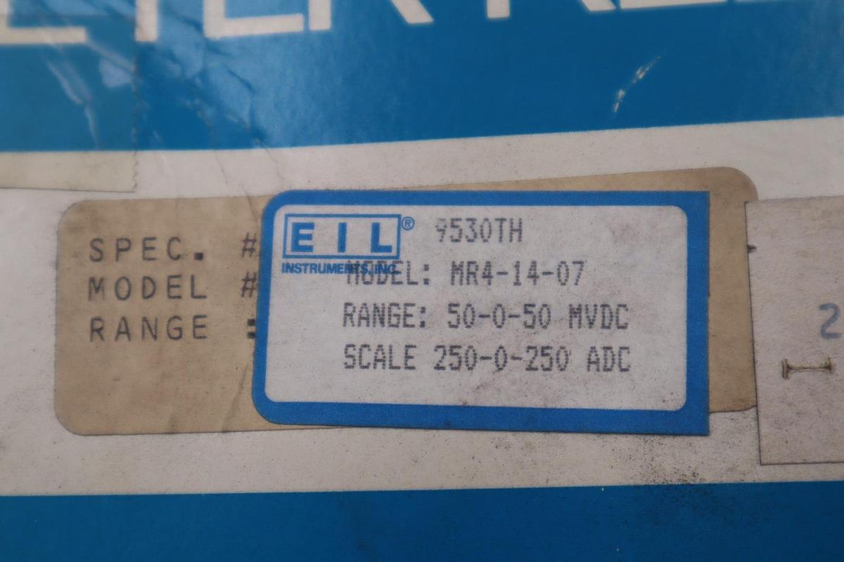 Used NEW OPEN BOX EIL INSTRUMENTS MR4-14-07 STOCK 4535