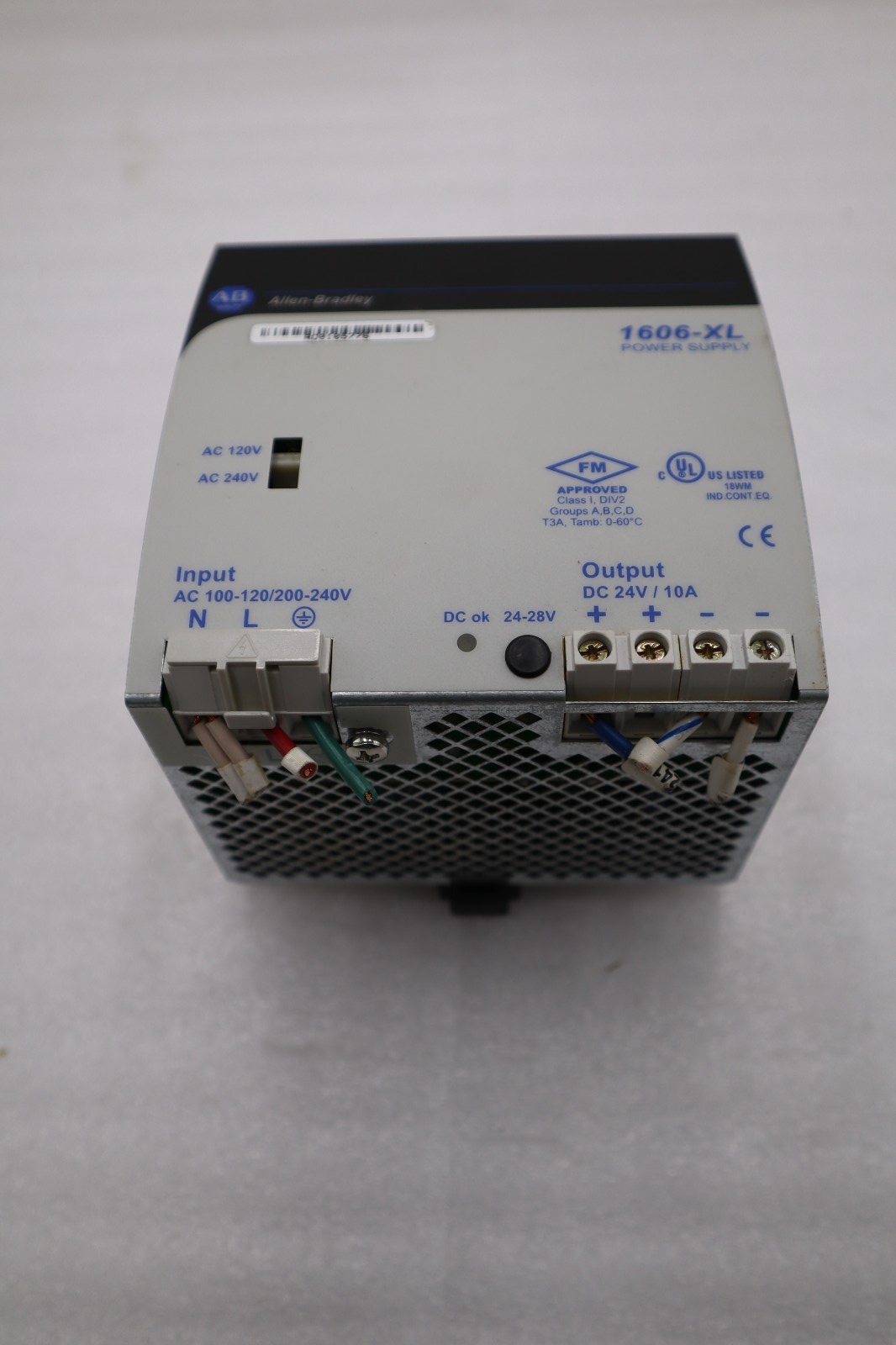 Used Allen-Bradley 1606-XL240E Ser A 1606-XL Power Supply (60 UNITS AVAILABLE) #H1739