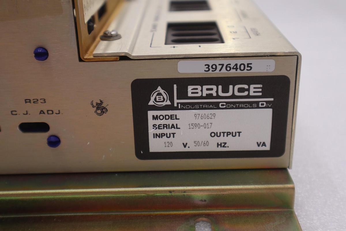 Used BRUCE 7601SS SOILD STATE SCANNER /3 CHANNEL MDL 9760629 S/N 4492-007 STOCK #2768