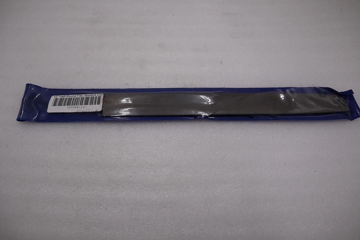 LOT OF 2 - Grobet 12" Bastard Cut Half Round American Pattern File USA #H704A