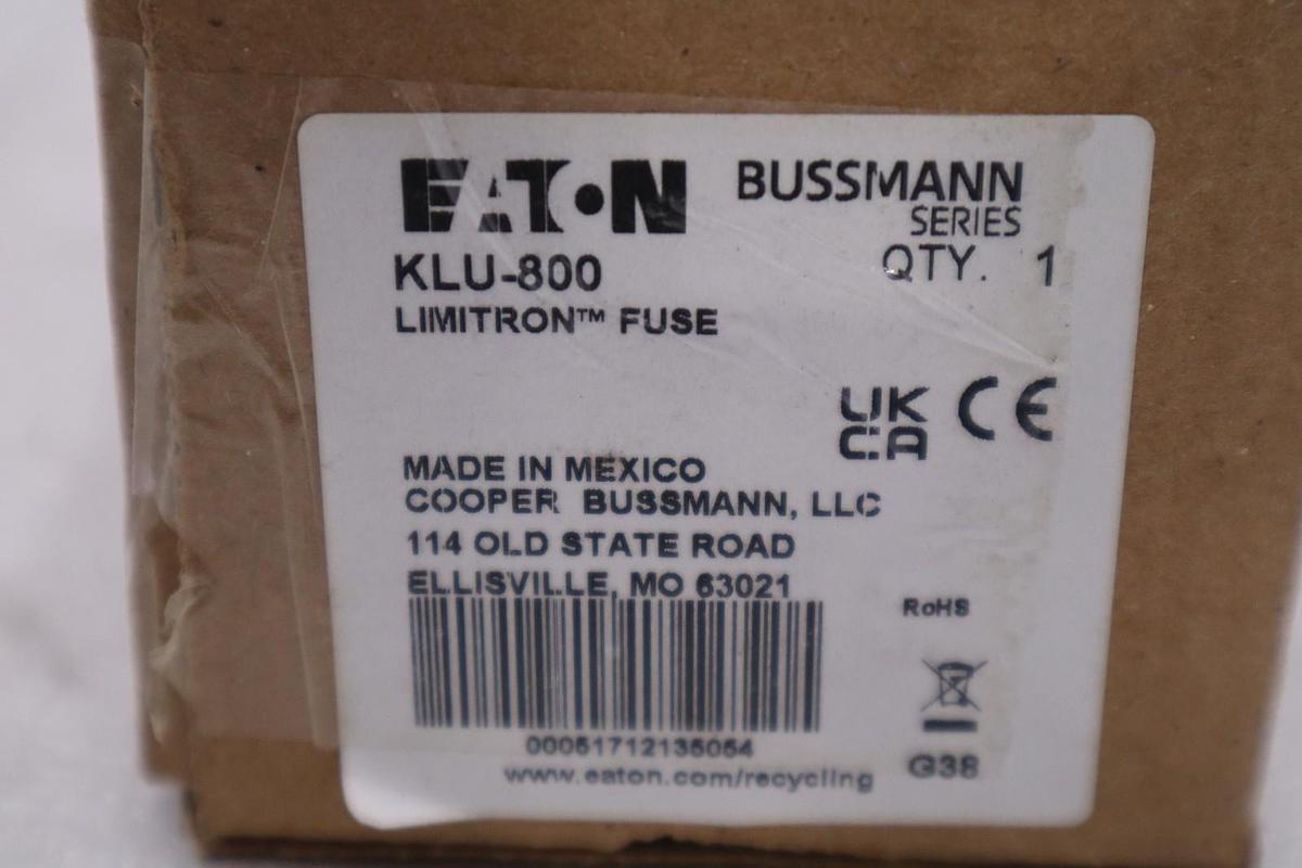 EATON COOPER BUSSMANN LIMITRON KLU-800 / KLU800 FUSE (BRAND NEW) STOCK 5641CC
