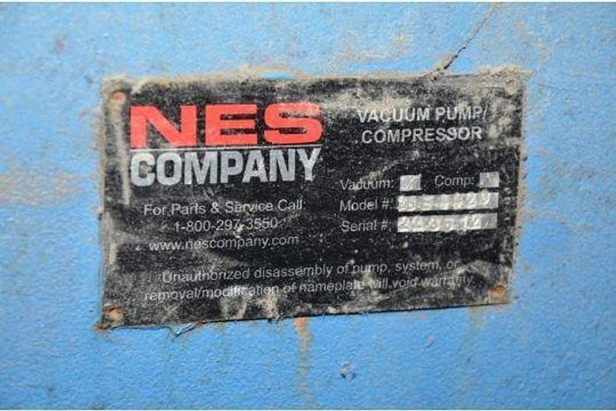 Used NES MODEL 2BE 42 2BE3426-2BY3-3 SINGLE STAGE VACUUM PUMP