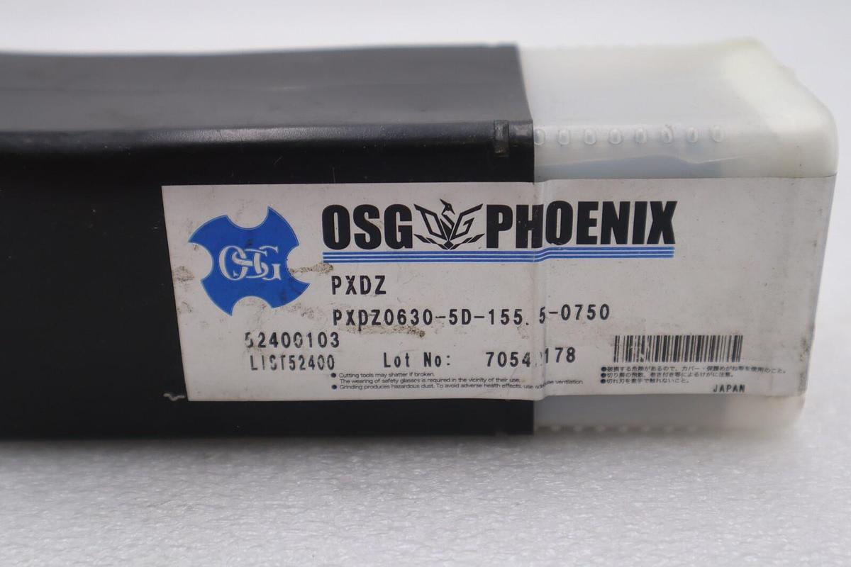 OSG Phoenix PXDZ0630-5D-155.5 0750 Indexable Drill Stock #K-1857