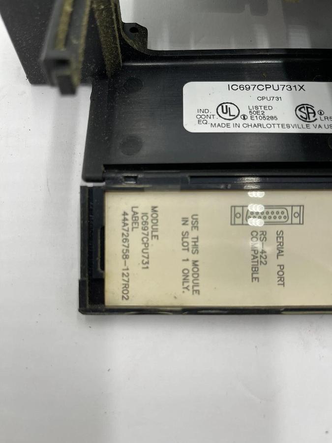 Used GE FANUC CENTRAL PROCESSOR UNIT  IC697CPU731 44A726758-127R02 STOCK 1557