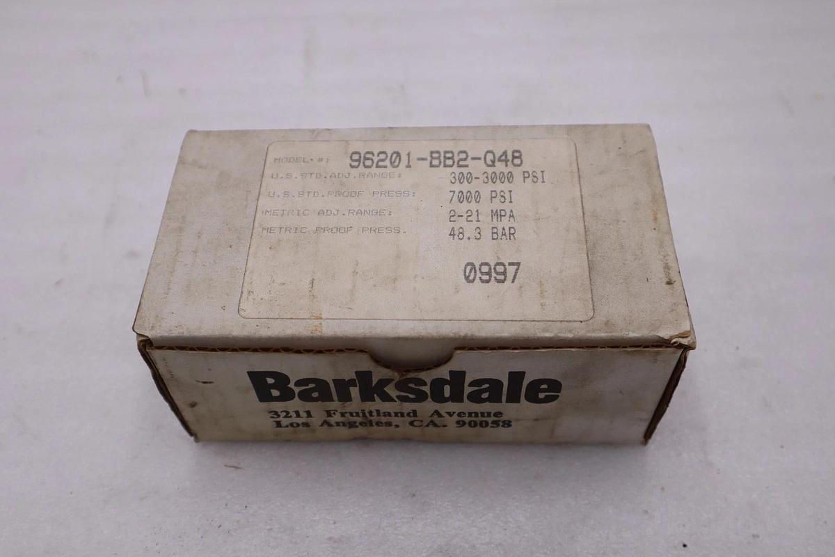 Used Barksdale 96201-BB2-Q48 Pressure Switch - NEW IN BOX - STOCK 5825A