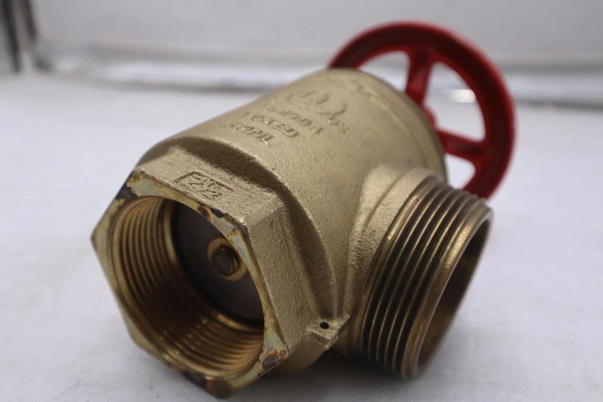 Used FPPI TrimFit Fire Hose Valve FPPI-HV 2.5" Class 300 EX4904 37WL Brass - GF624