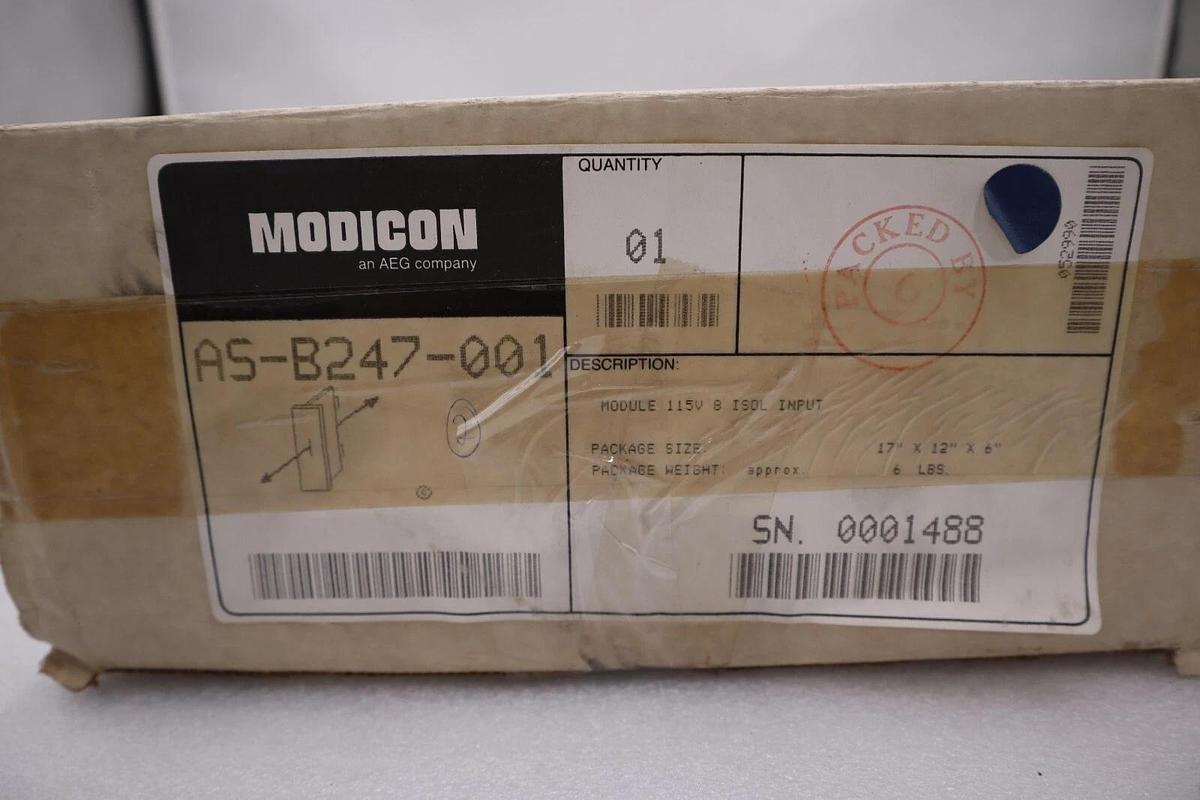 Used NEW IN BOX Modicon B247 AS-B247-001 115V Input Module STOCK G221