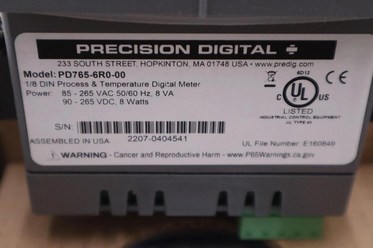 NEW OPEN BOX PRECISION DIGITAL PD765-6R0-00 85-265VAC STK GF863A