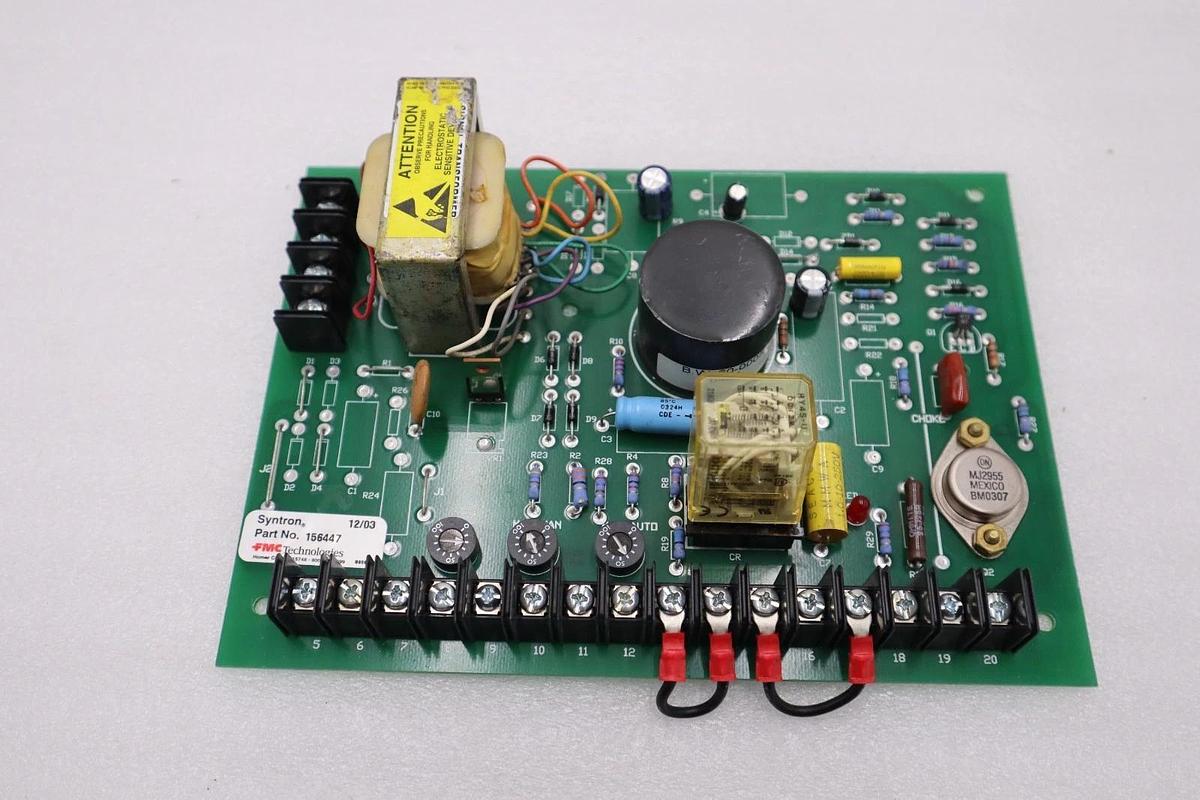 NEW FMC 156447 SYNTRON CONTROL BOARD CIRCUIT BOARD STOCK H1386