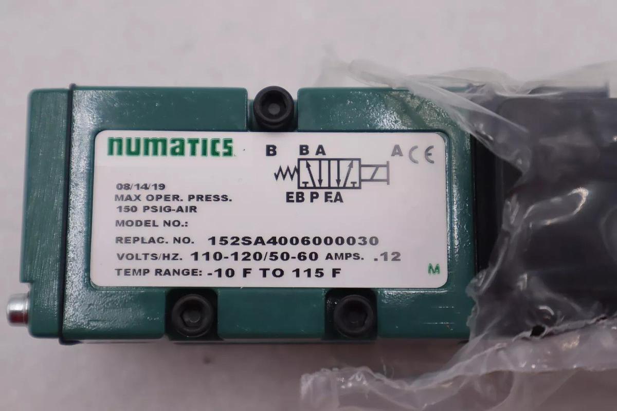 NUMATICS 152SA4006000030 MAX PSIG-AIR 150 STOCK K-2385