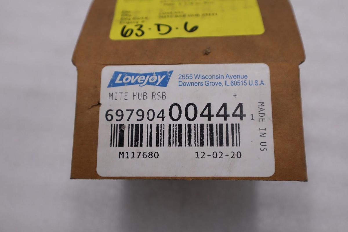 Used NEW OPEN BOX LOVEJOY 697904 00444 MITE HUB RSB STOCK 3004CC