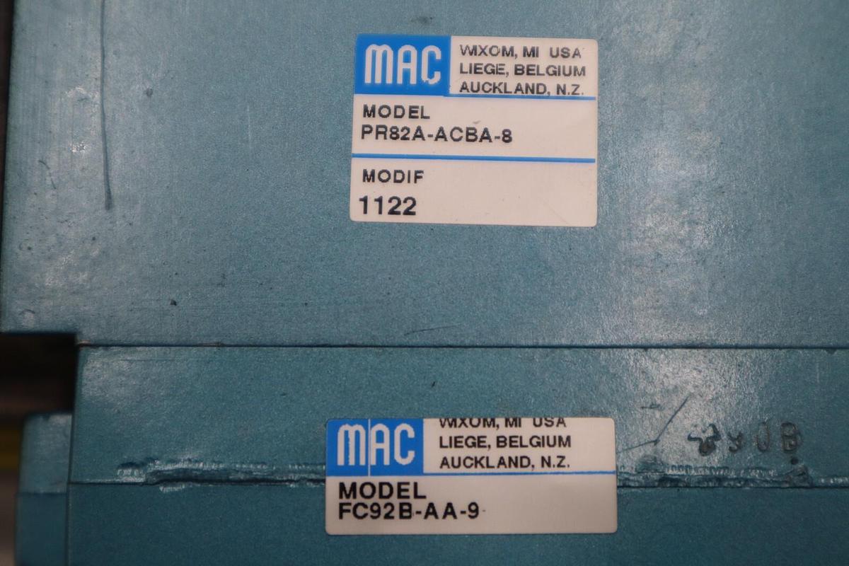 Used Mac VALVE 82A-CC-CPA-TM-DAAP-2DA-9 NEW STOCK H59A