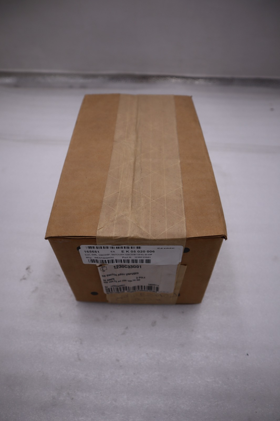 NEW WESTINGHOUSE TYPE DS DISCONNECT SWITCH 1230C33G01 STOCK CC176