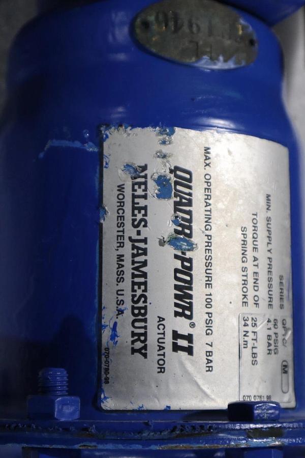 Used 1" Jamesbury Stainless Ball Valve QUADRA-POWR II STOCK S-619