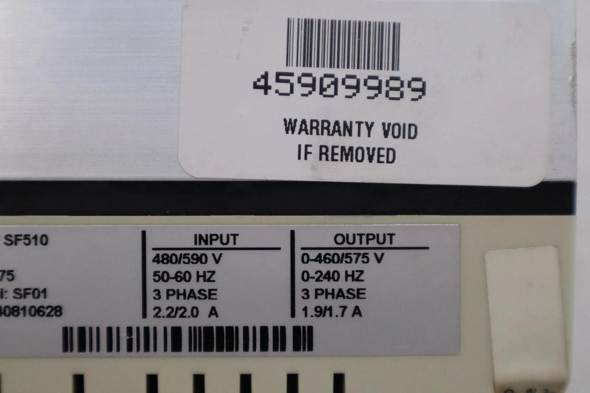 AC TECH SF510 VARIABLE SPEED AC MOTOR DRIVE NEW OPEN BOX STK GF127