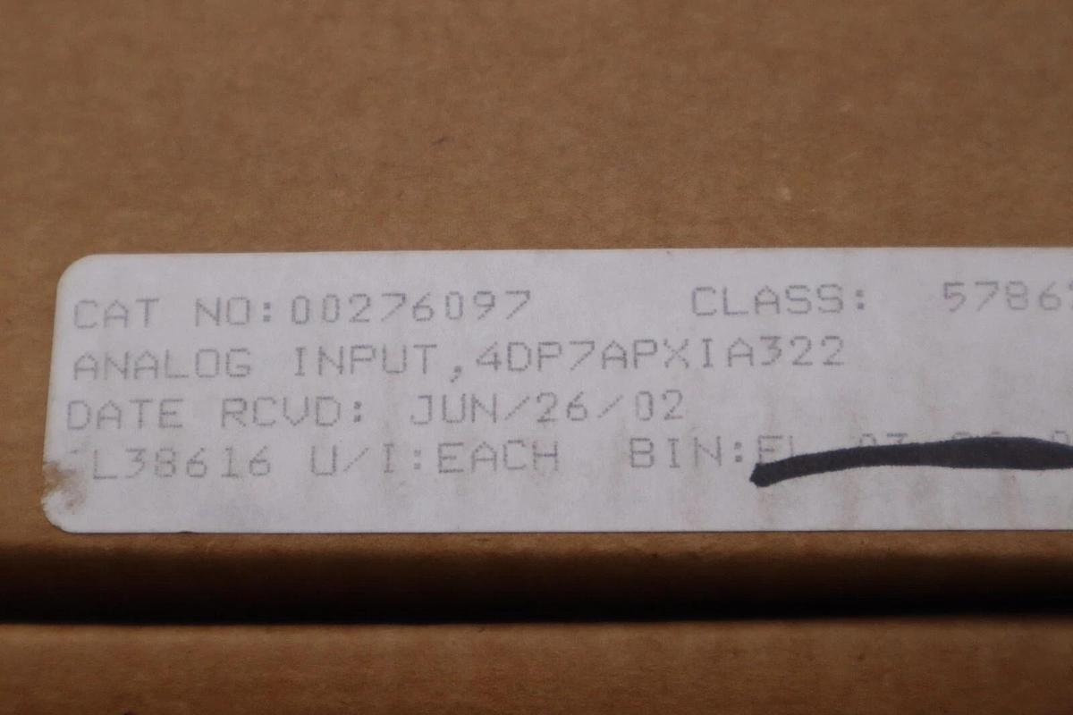 Used NEW Honeywell 4DP7APXIA-322 / 51302951 Analog Input Module STOCK G53