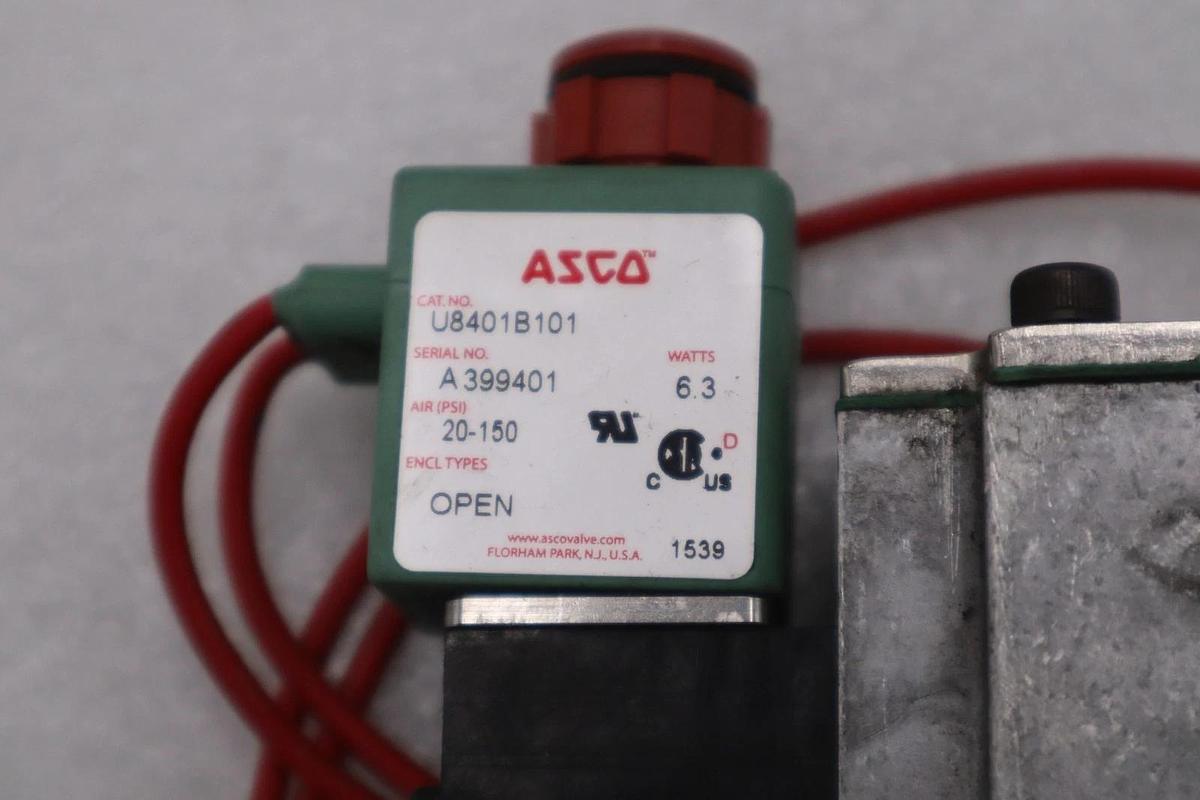 Used NEW ASCO U8401B101 SOLENOID VALVE 24VDC 20-150 PSI - STOCK K-3254CC