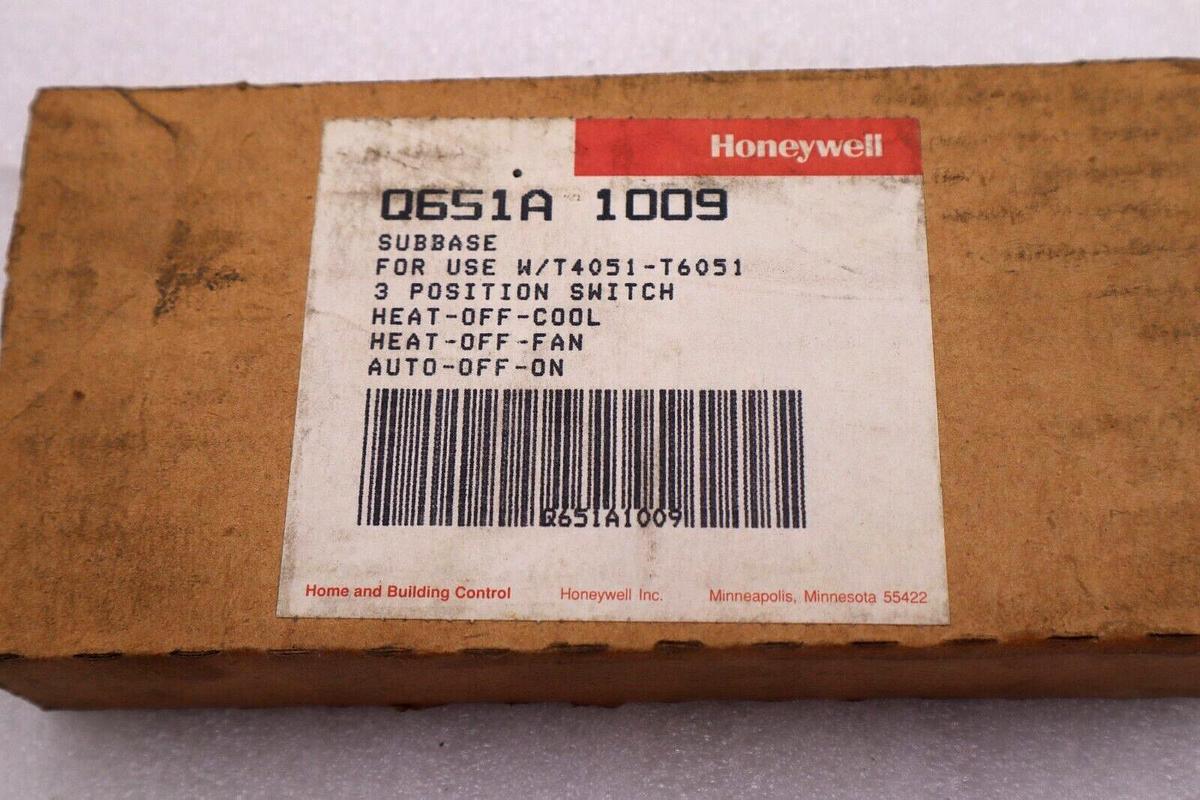 Used HONEYWELL Q651A-1009-1H MULTI SWITCHING SUBBASE 3 POSITION SWITCH #L-795