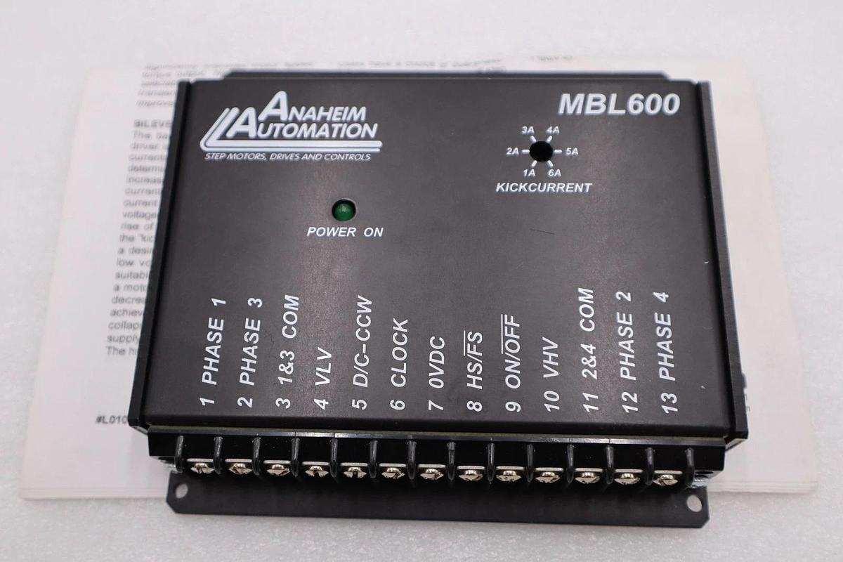 NEW ANAHEIM AUTOMATION MBL600 STEP DRIVER NEW UNIT STOCK H1625