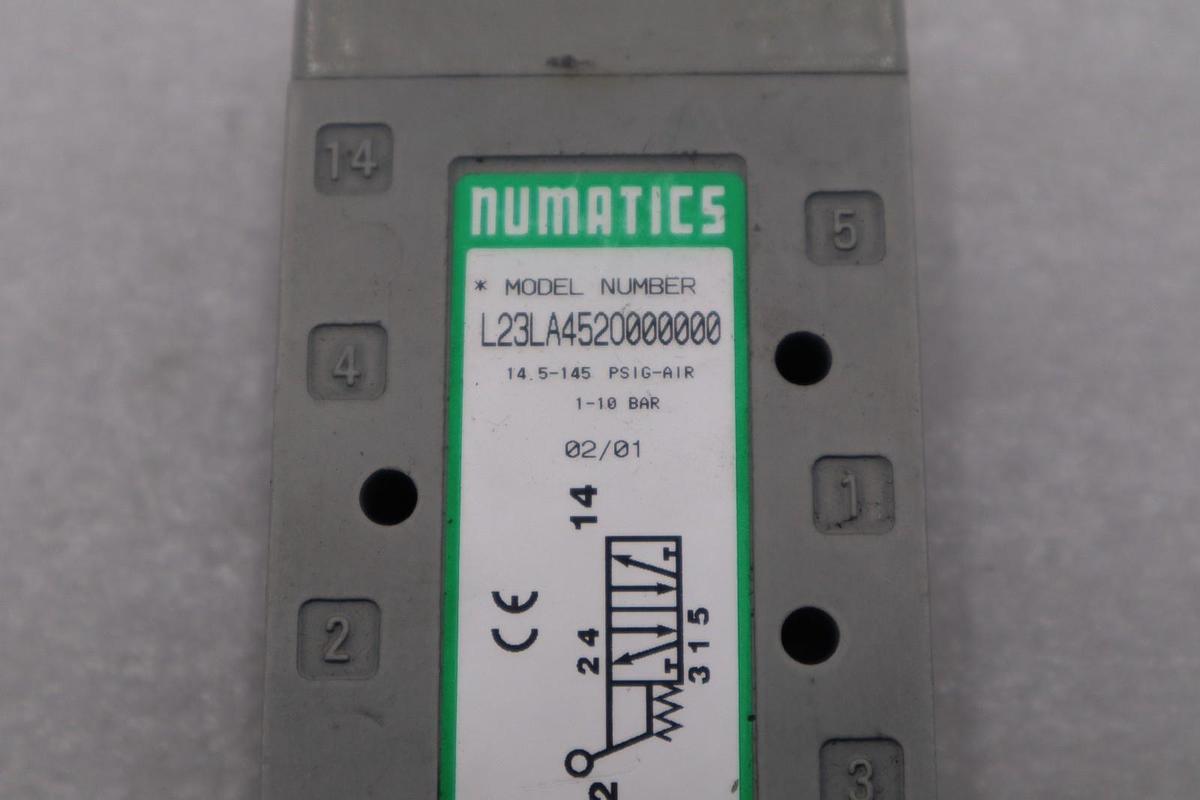 Used NEW OPEN BOX Numatics L23LA4520000000 pilot air control valve STOCK H1450A