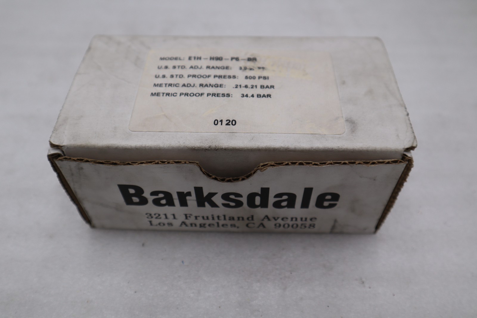 Used NEW OPEN BOX Barksdale E1H-H90-P6-BR PRESSURE SWITCH STOCK 1884CC