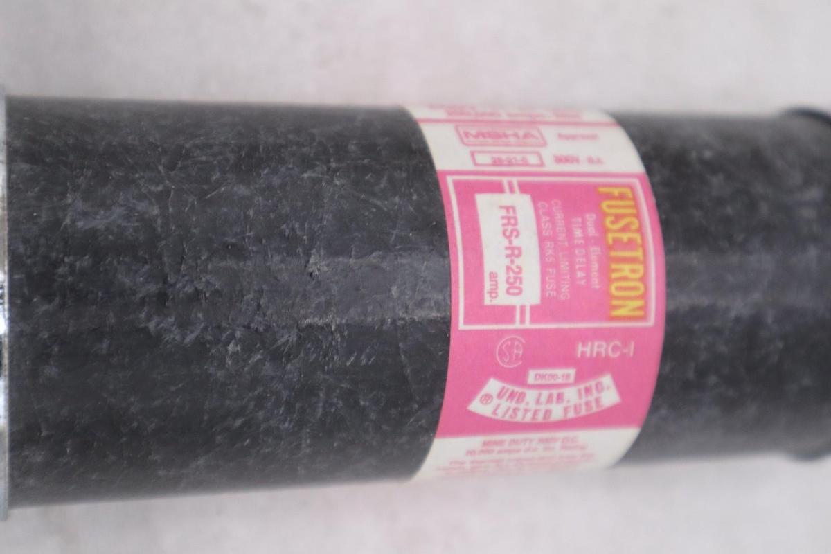 Used FUSETRON FRS-R250 600VAC 250A NEW OPEN BOX STK GF389A