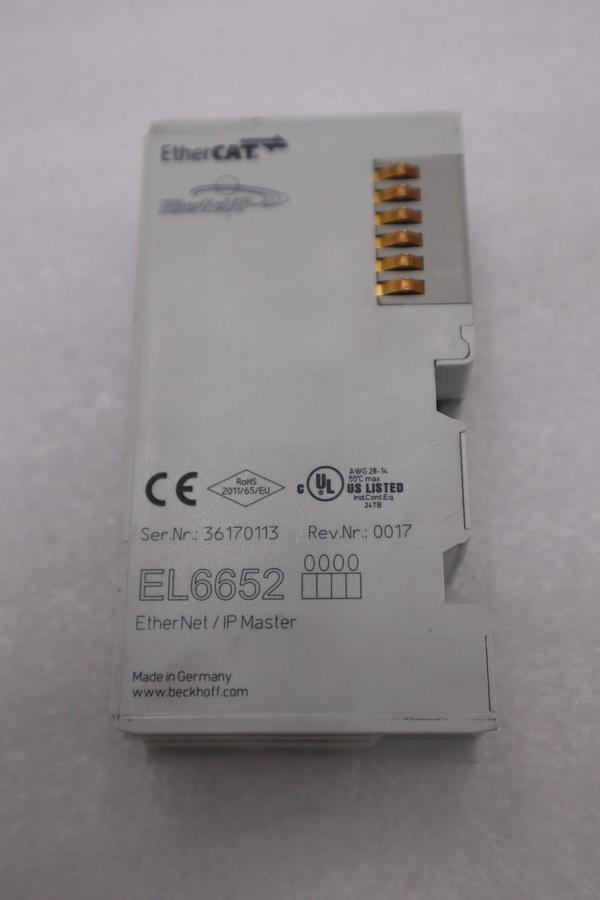 Used NEW OPEN BOX Beckhoff EL6652 Ethernet/IP Master Module STK H1229A