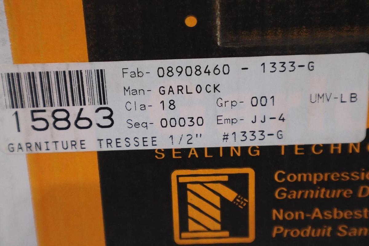 Used GARLOCK 40333-2032 1333-G 1/2" 5 LBS - NSMP - STOCK GF860