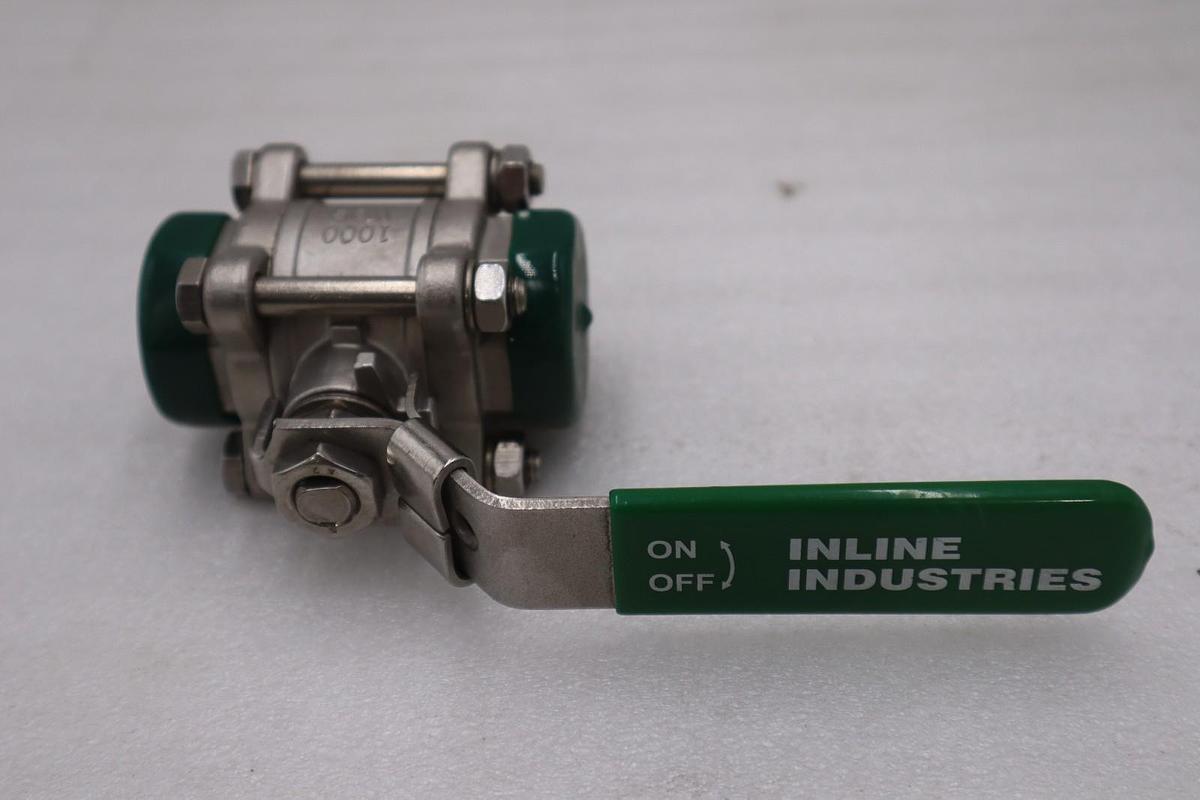 Inline Industries CF8M 1/2" 1000 WOG/ CF8M1000WOG 1" BALL VALVE - STOCK GF317