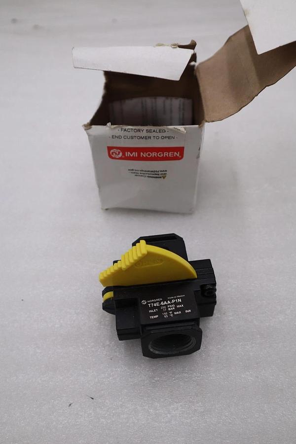 Used New Norgren T74E-6AA-P1N Lockout Valve 250PSIG STOCK H1143A