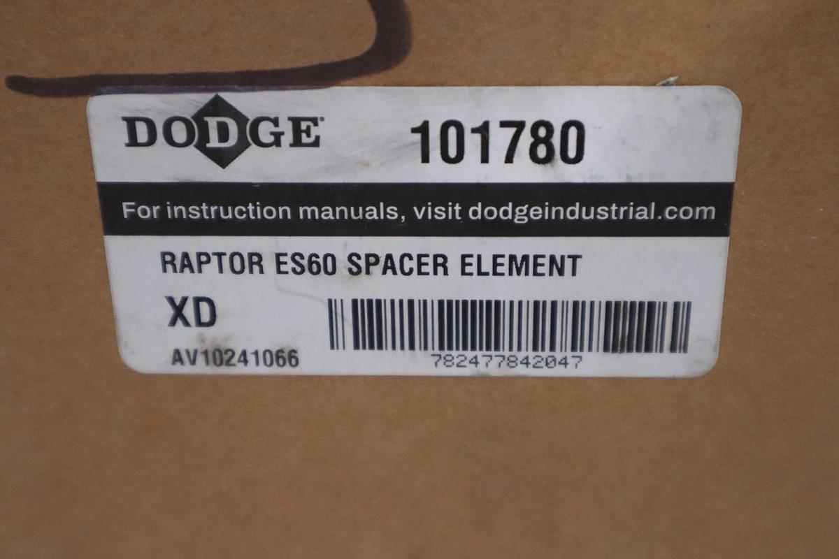 Used DODGE 101780 RAPTOR ES60 SPACER ELEMENT - NEW IN BOX - STOCK SGF106
