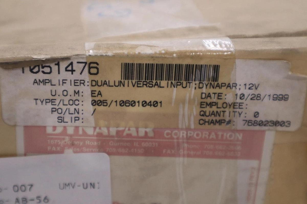 NEW OPEN BOX Dynapar PM28S00 Dual Universal Input Amplifier STK GF896