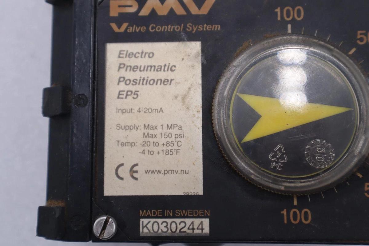 Used Dezurik P36 A Pneumatic Valve Analog Positioner Double Acting Actuators #K-1602