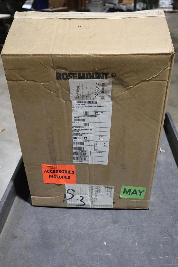 Used EMERSON 8711TSA060R1G1 WATER MAGNETIC FLOW METER SENSOR 6" - STOCK GF277