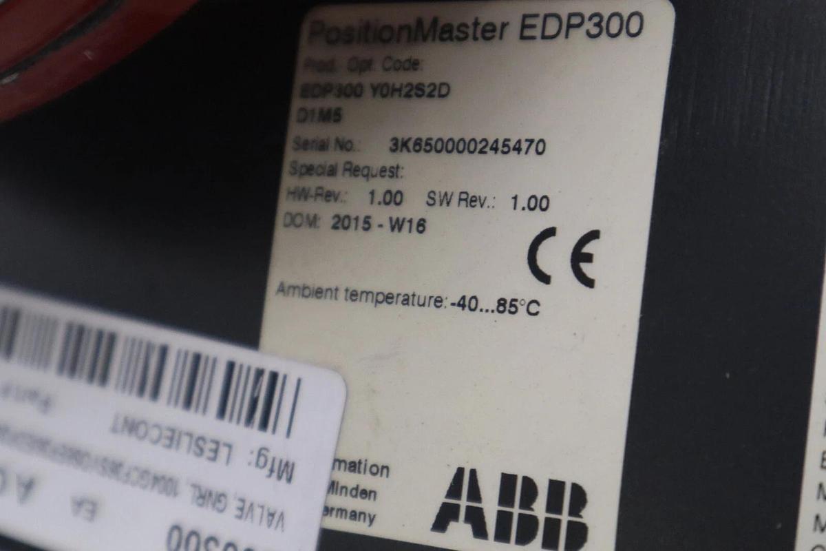NEW ABB EDP300 Y0H2S2D POSITIONERMASTER CONTROL D1M5 UNIT NEW STOCK G700