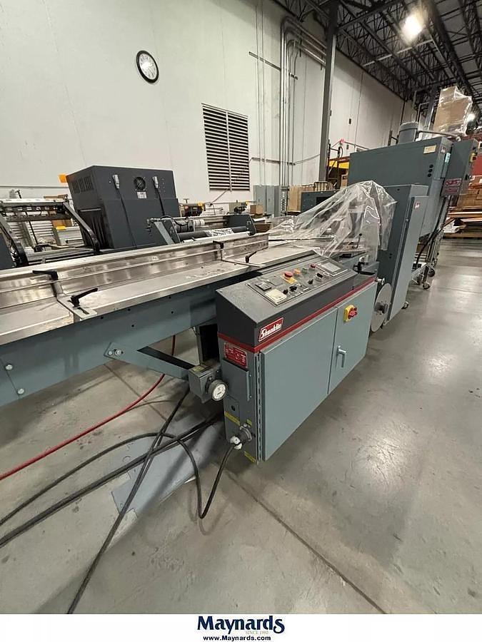 Used SHANKLIN MDL. F-5A AUTOMATIC SIDE SEAL SHRINK WRAPPER SYSTEM