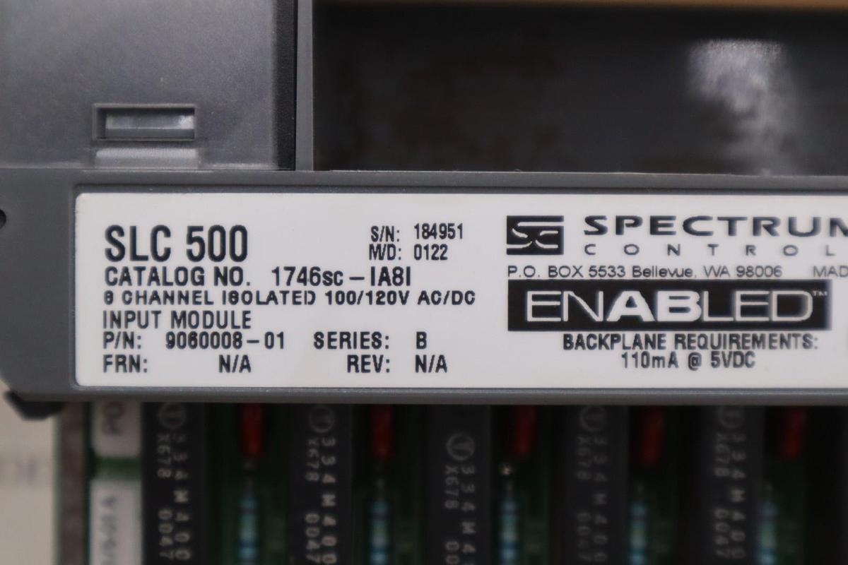 Used NEW IN BOX SPECTRUM 1746sc-IA8I SER B PLC INPUT MODULE STOCK 5196CC