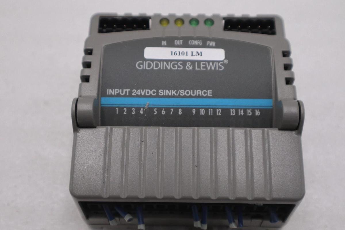 Used GIDDINGS & LEWIS M.1300.7372 R1 Input Module 24VDC SINK/SOURCE STOCK 651-D
