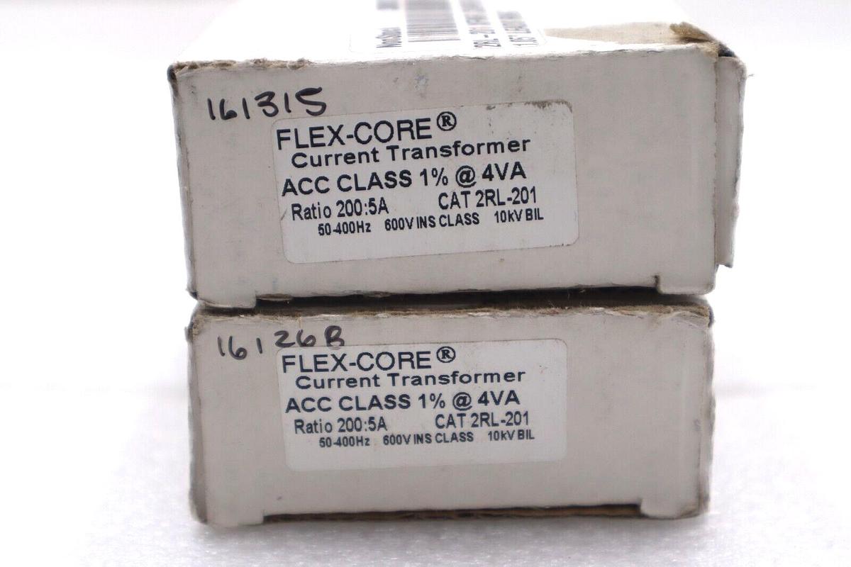 Used Flex-Core 2RL-201 Current Transformer ACC Class 4VA 200 5A New Open Box #K-2185