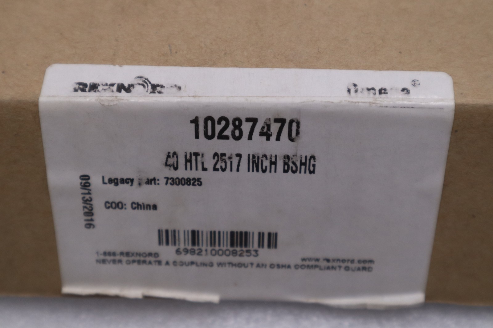 Rexnord 10287470 40 HTL 2517 INCH BSHG 7300825 - NEW IN BOX - STOCK GF486A