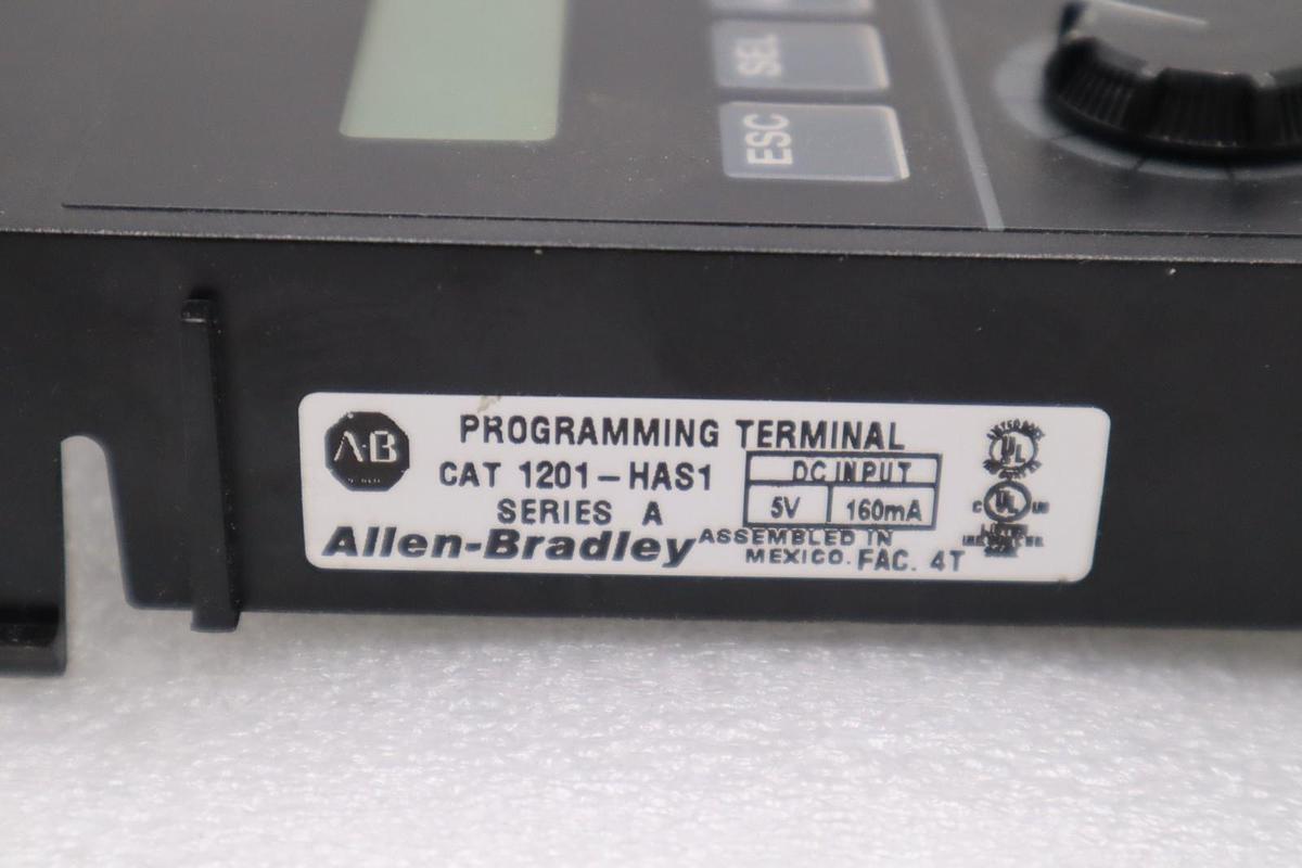 Used NEW OPEN BOX AB Allen-Bradley Programming Terminal 1201-HAS1 Ser. A STK H1071A