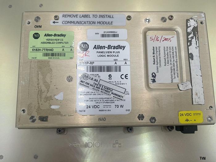 ALLEN BRADLEY 2711P-RP SER A PANELVIEW 1500 PLUS W/6182H-7TRH4D SER A STOCK 2414