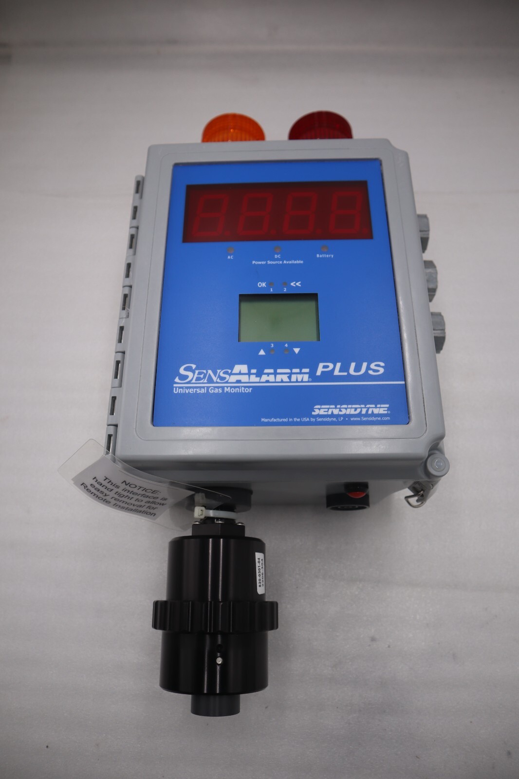 Used Sensidyne SensAlarm Plus Dual Strobes Universal Monitor 820-0301-04 NEW #G116A