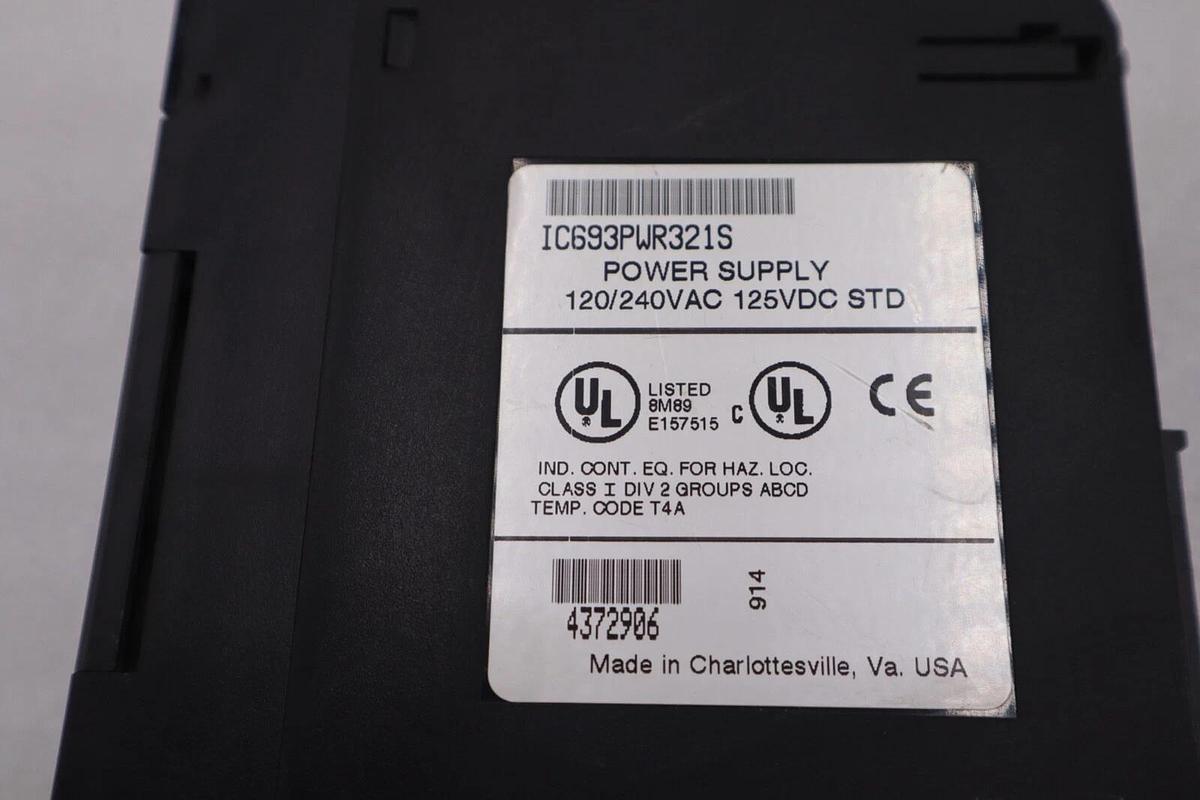 Used GE FAUNC IC693PWR321S POWER SUPLY MODULE STOCK #L-550-C