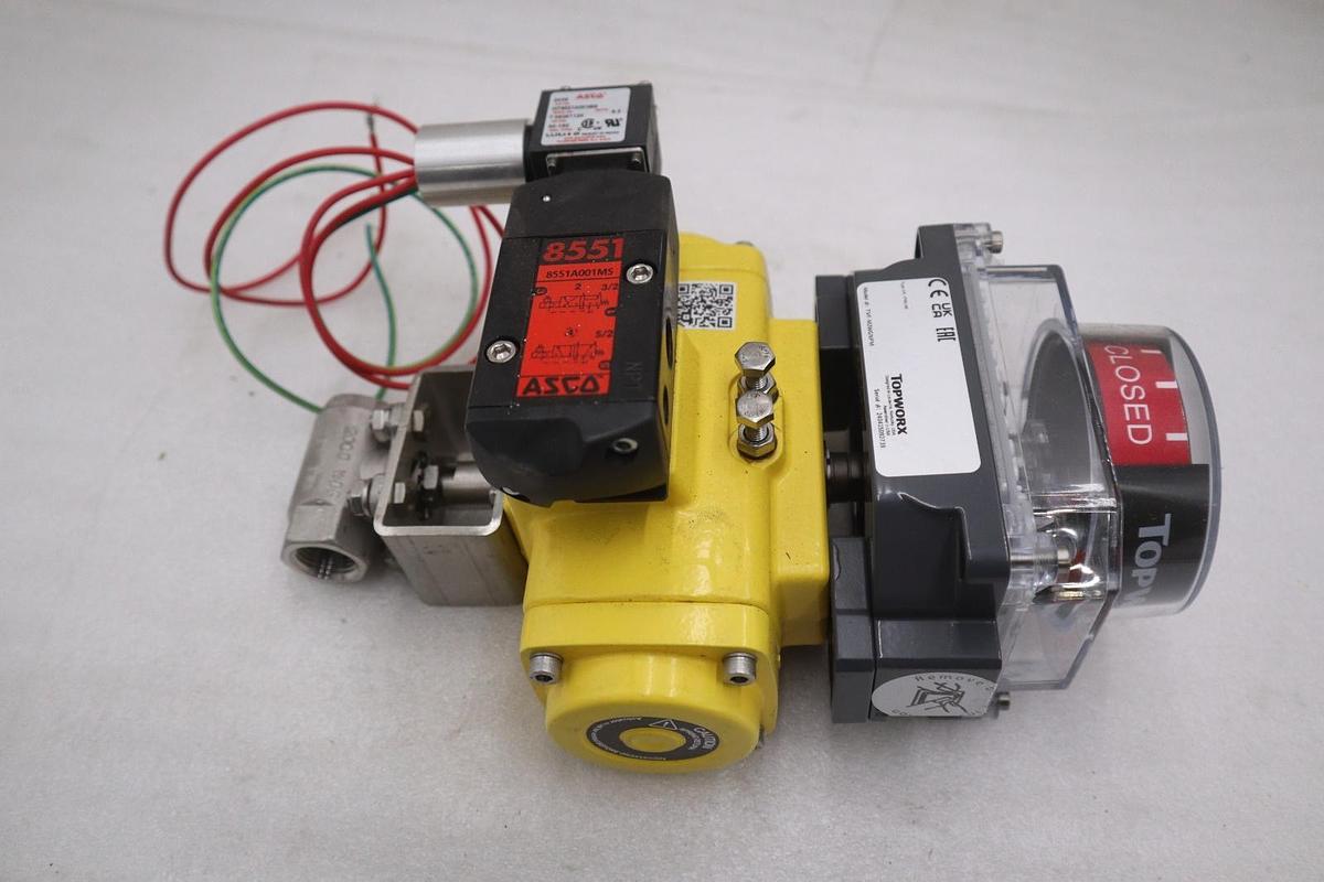 Used APOLLO AS0025N03ACB CONTROL VALVE WITH TOPWORX 4X And ASCO - STOCK GF720