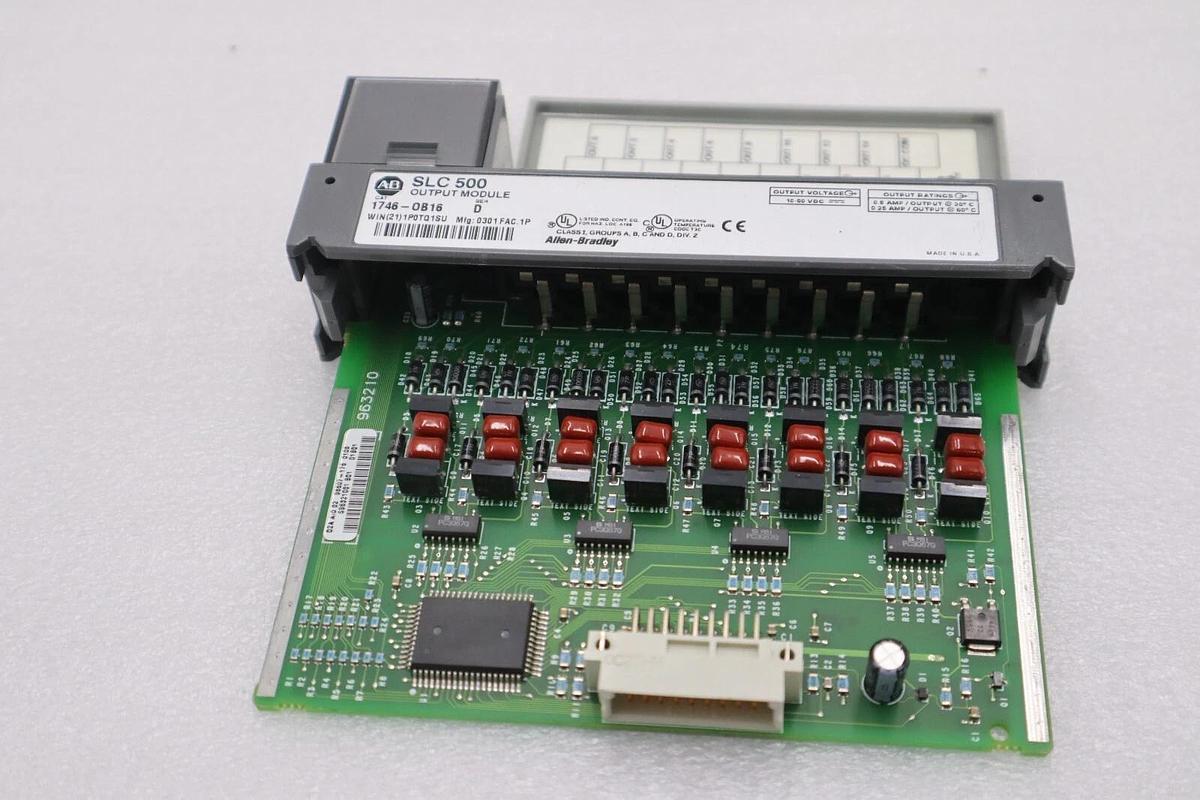 Used Allen Bradley 1746-OB16 Ser. D SLC 500 16-Point DC Output Module STOCK K-101-D