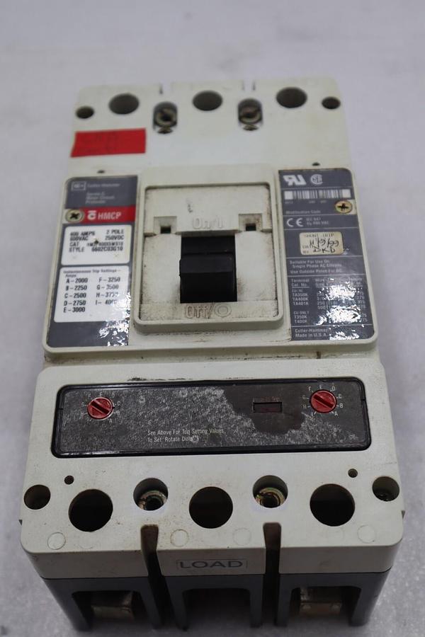 Used CUTLER-HAMMER HM2P400X5WS10 MOTOR CIRCUIT PROTECTOR SERIES C STOCK #3213
