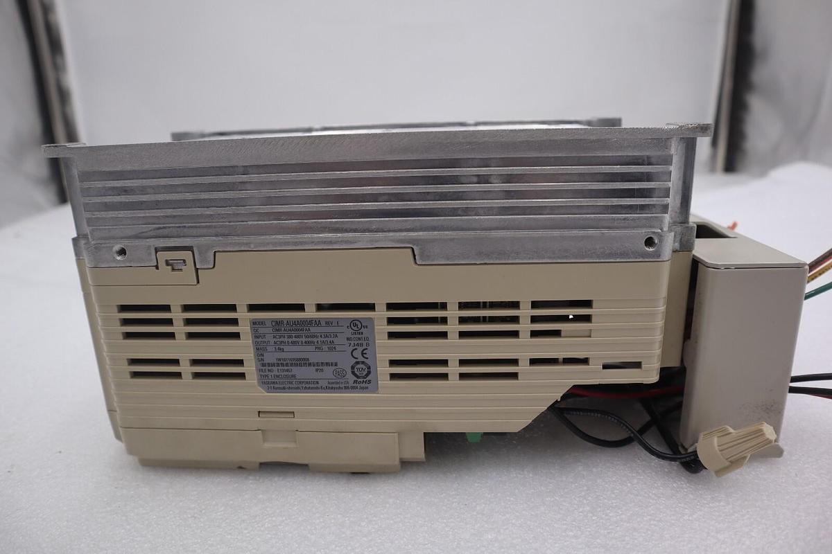 Used YASKAWA ELECTRIC CIMR-AU4A0004FAA / CIMRAU4A0004FAA REV E VFD DRIVE STOCK 4311