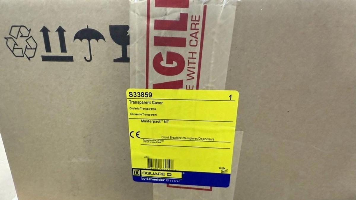 Used SCHNEIDER ELECTRIC SQUARE D S33859 (26 AVAILABLE) TRANSPARENT COVERS NEW IN BOX